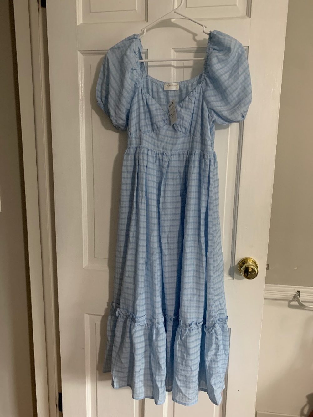 NWT By the River baby blue summer dress, size small